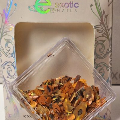 Concha nácar Naranja Exotic nails