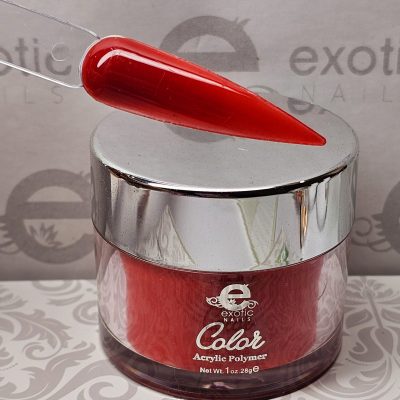 Acrilico Exotic Nails Red Orange 1 oz