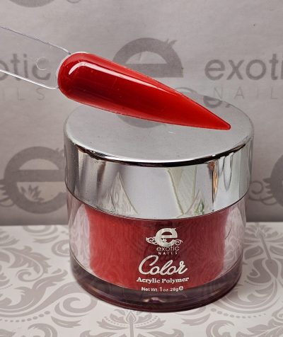 Acrilico Exotic Nails Red Orange 1 oz