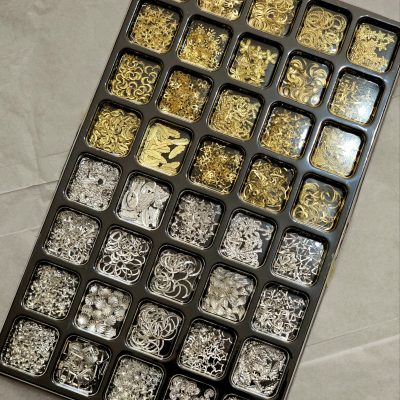 Deco mix metalico plata y dorado