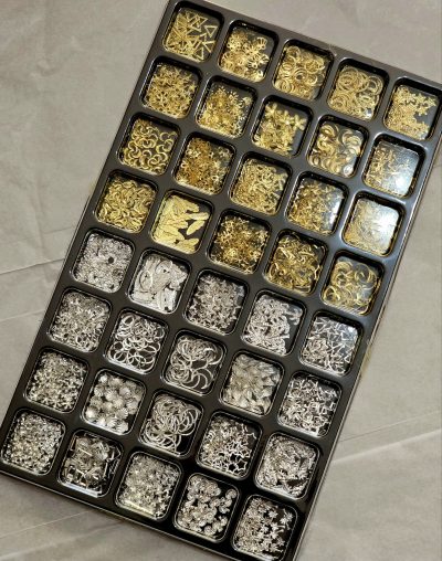 Deco mix metalico plata y dorado