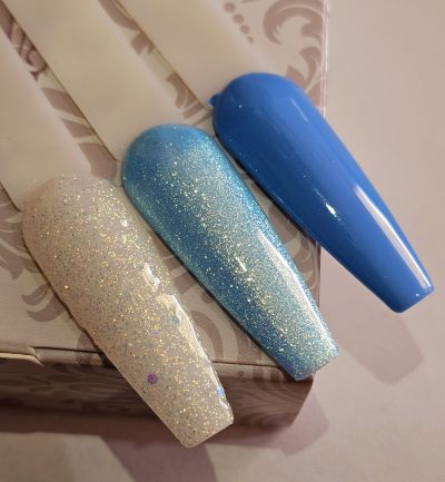 Gama Gelack Tricolor Exotic Nails Frozen 🩵