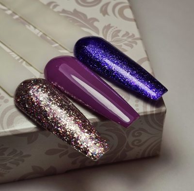 Gama Gelack Tricolor Exotic Nails Purple Christmas