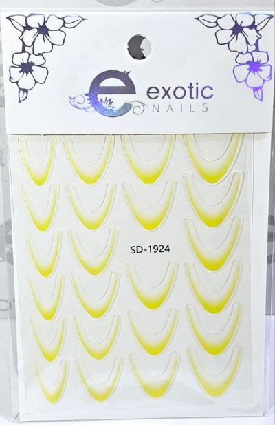Stiker french Amarillo Exotic Nails