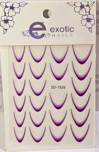 Stiker french Violeta Exotic Nails