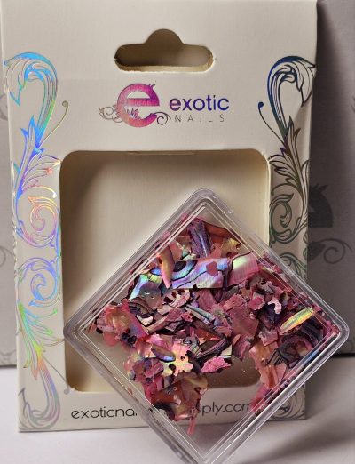 Concha nácar Rosa Exotic nails