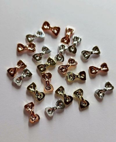 Set de Moñitos corbata Metal Lovely nails