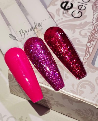 Gama Gelack Tricolor Exotic nails Bugambilia