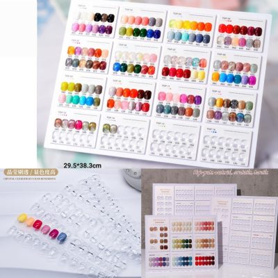 Exhibidor/muestrario geles 
Incluye tips cristal