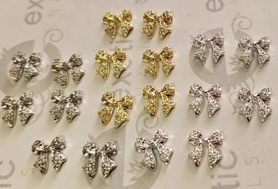 Dije Moñito Metalico Exotic Nails 
Cada tono - Imagen 2