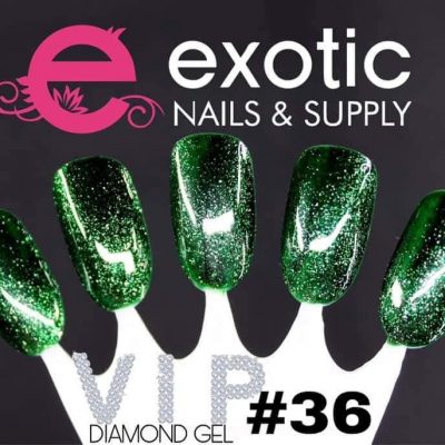 Vip diamond gel Exotic nails #36