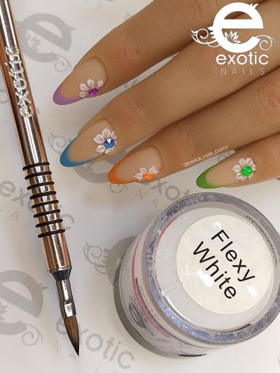 Acrilico Exotic nails Flexy white 2 oz