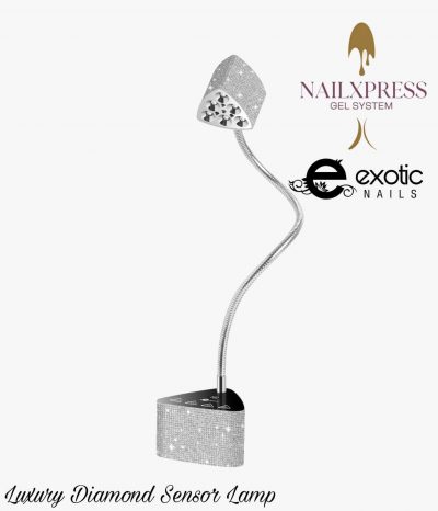 Lampara Luxury Diamond Exotic Nails Plata Tornasol 
Ideal para soft gel