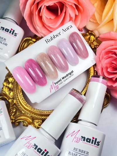 Gama Miss Nails Rubber Aura (destellos holograficos) - Imagen 2