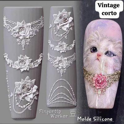 Molde de silicon Collares Vintage - Imagen 2