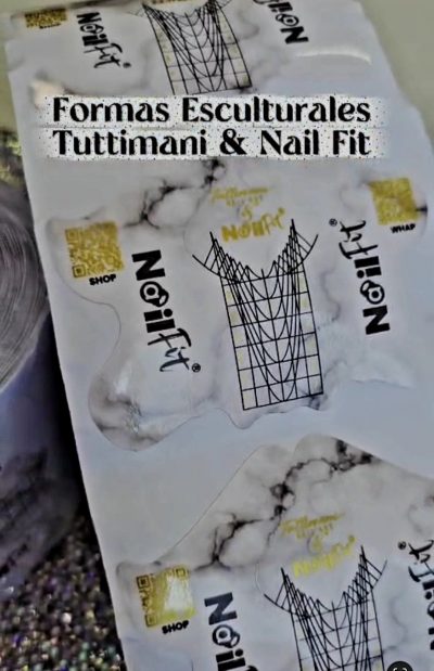 Formas Nail Fit tuttimani Rollo 500 pzas
