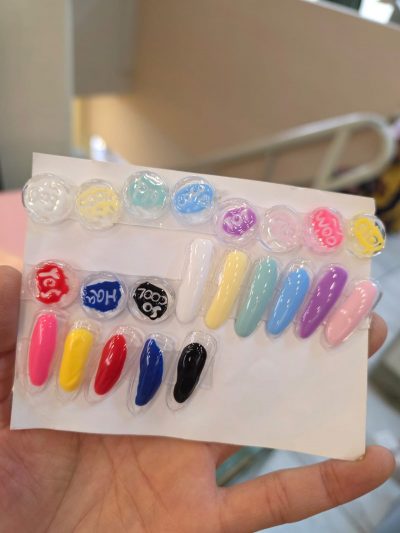 Gama de gel poke (gel encaje )11 tonos y 1 base