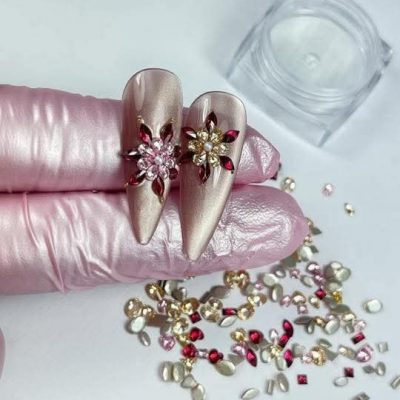 Mini zirconias Miss Nails Rosa