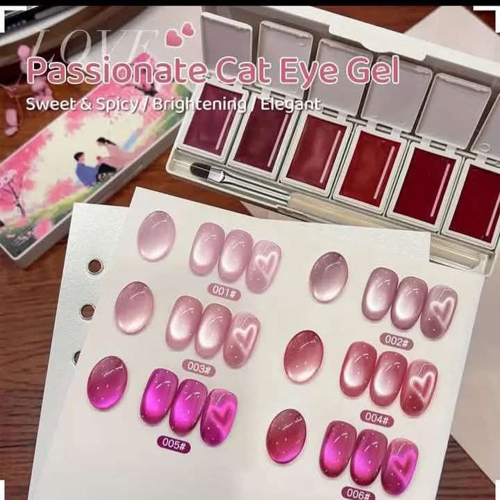 Paleta de gel cat eye