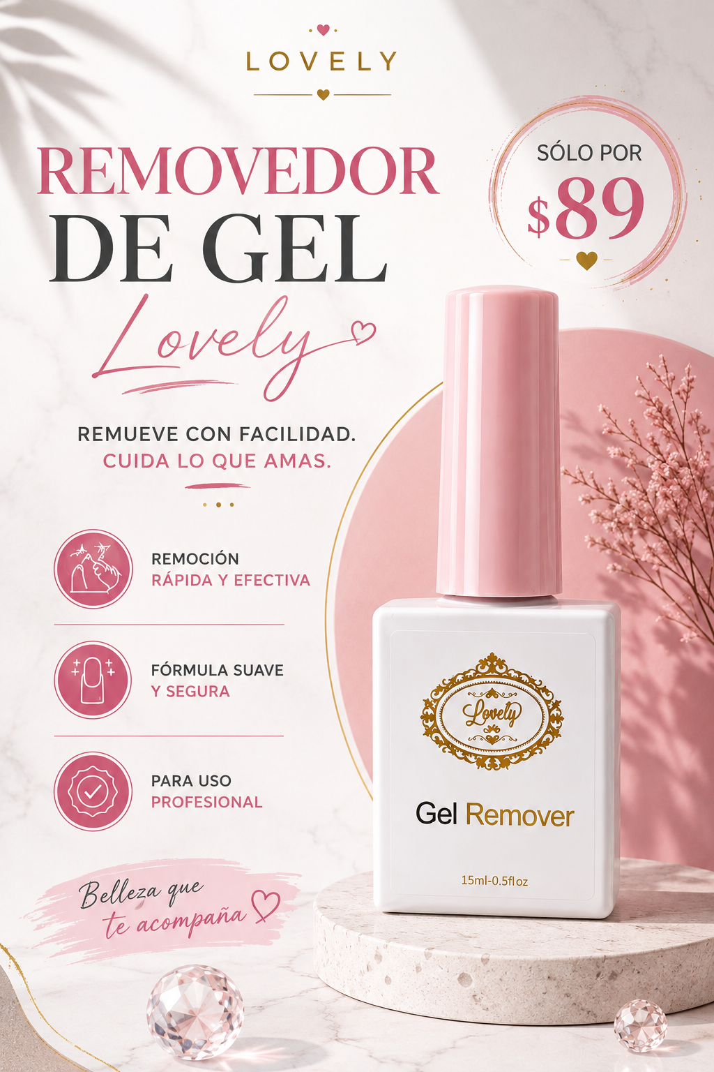 Removedor de gel Lovely Nails